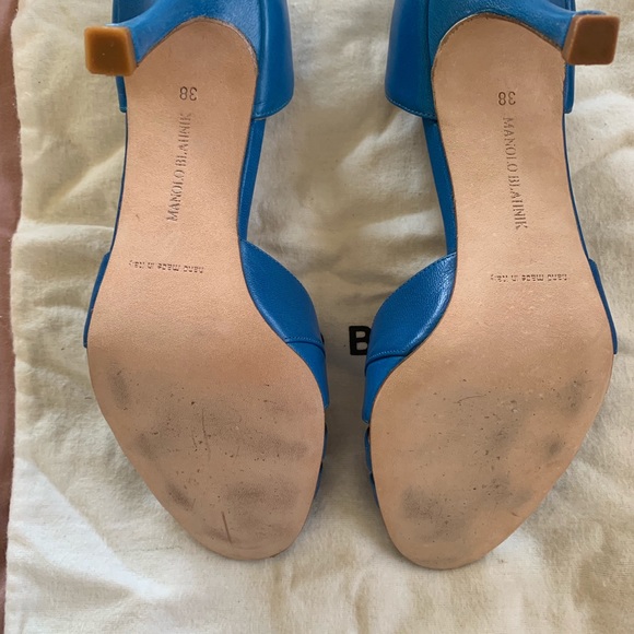 Manolo Blahnik Shoes - Manolo Blahnik Bianchido heels in cobalt blue